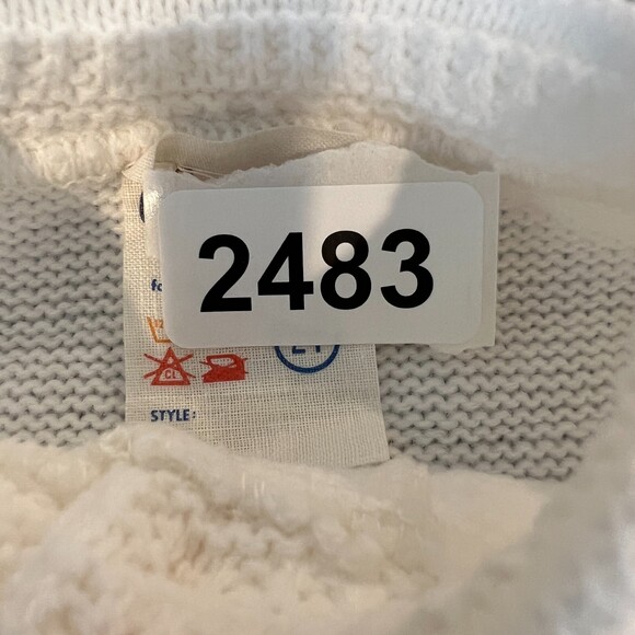 Vintage Anjou Baby Cardigan Sweater White Size 24 Months - NWT! - Picture 8 of 8